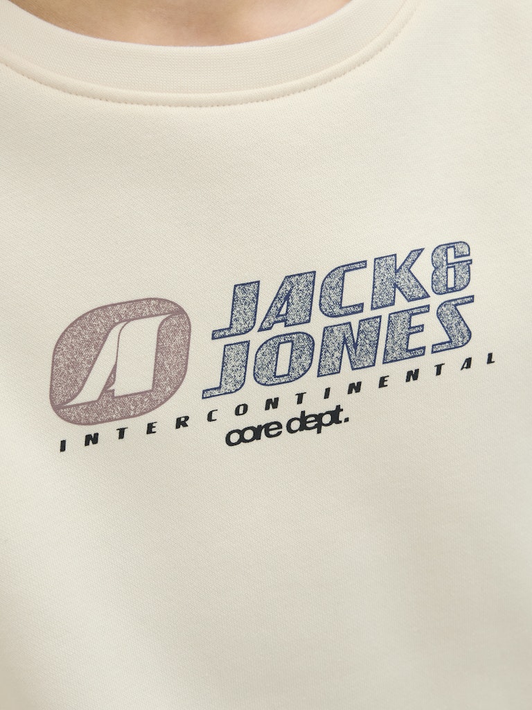 Tier Sweat Crew Neck Junior-Sweet Corn-Print Detail