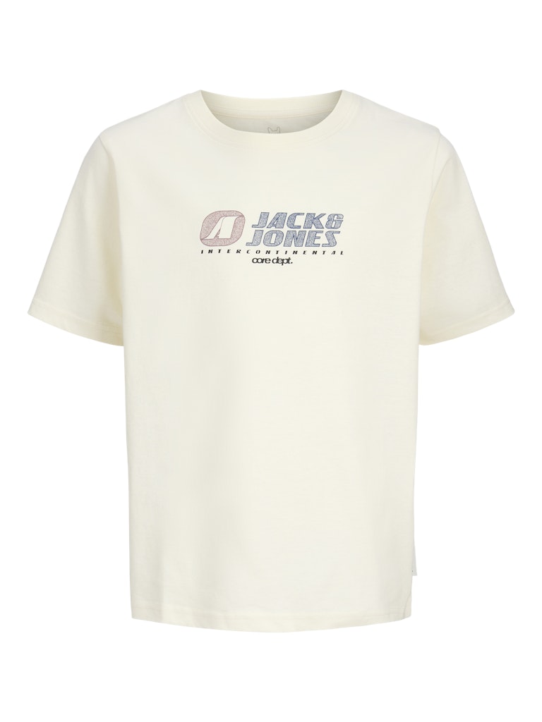 Tier Front Print Tee Short Sleeve Junior-Sweet Corn-Ghost Front View