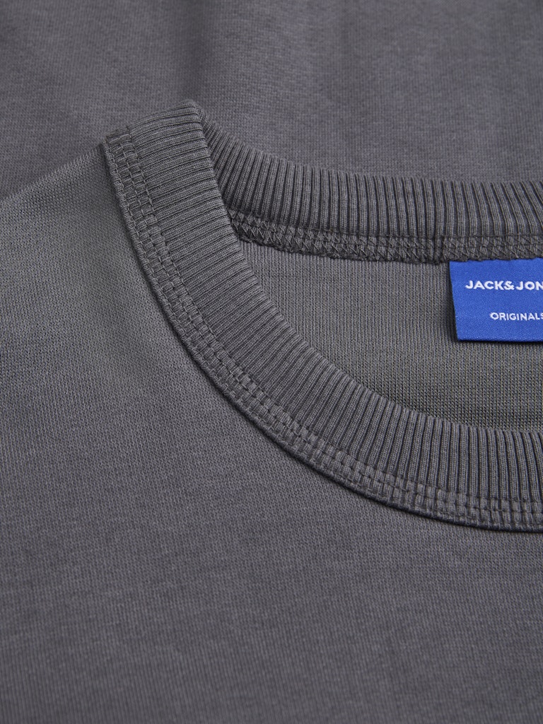 Men's Norrebro Emb Sweat Crew-Asphalt-Crew Neck View