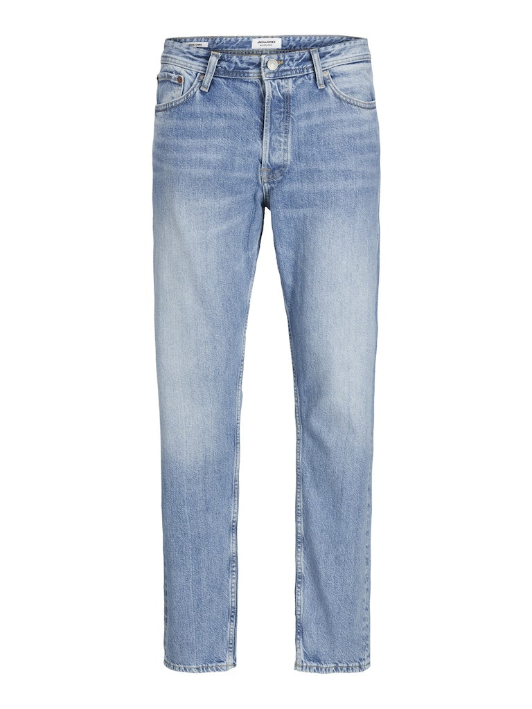 JACK & JONES Chris 920 Blue Denim Loose Fit Jeans BLUE DENIM close up view
