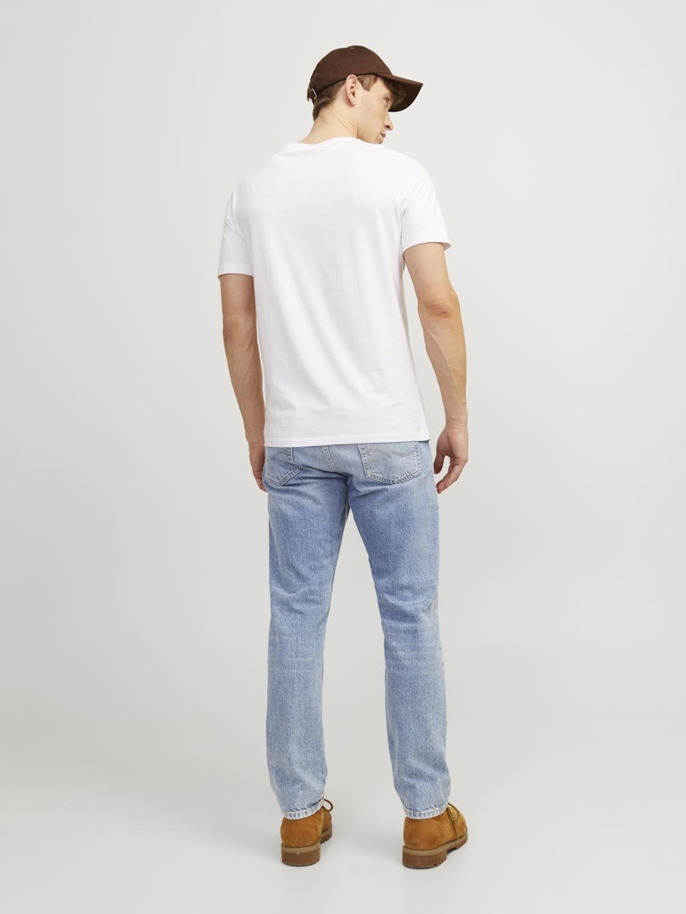 JACK & JONES Chris 920 Blue Denim Loose Fit Jeans BLUE DENIM model front view