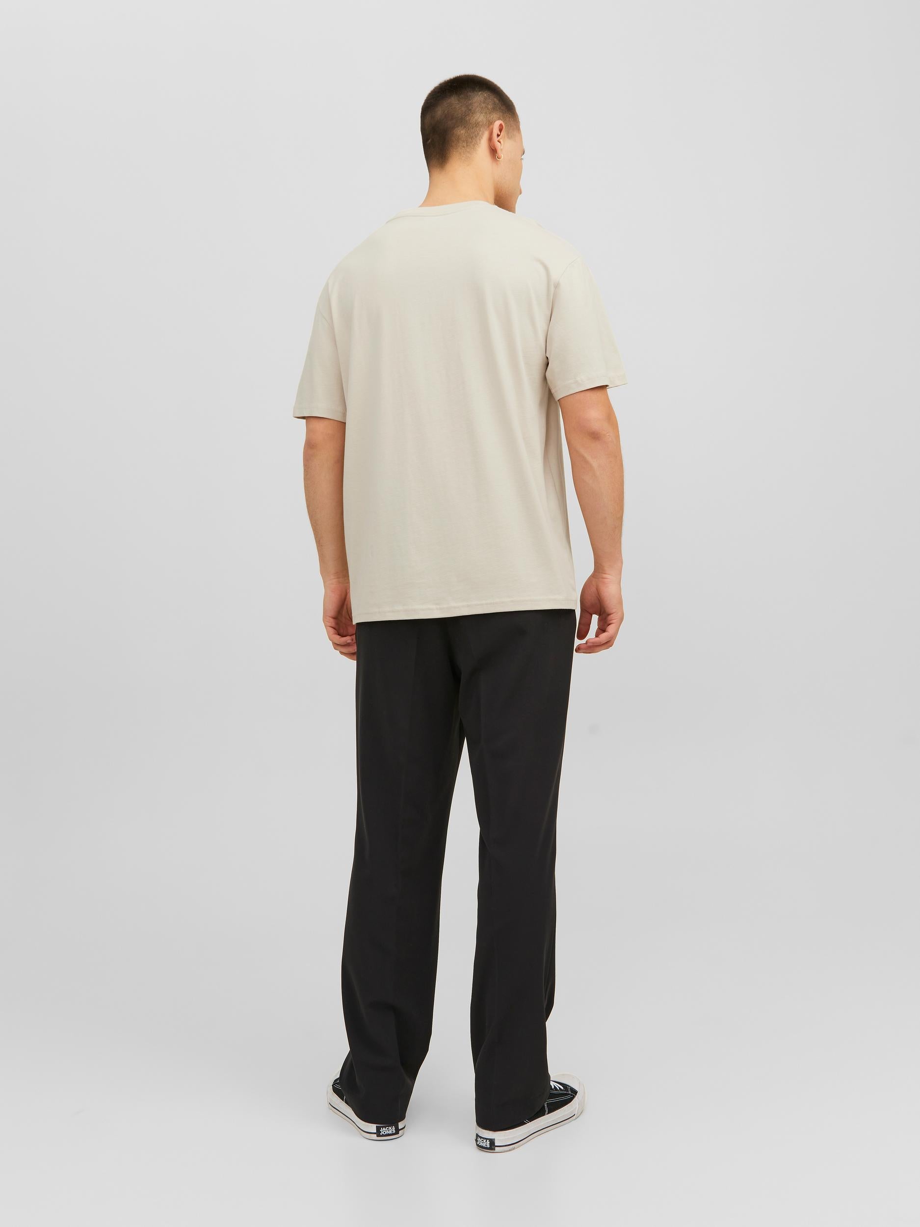 Men's Vesterbro Tee Short Sleeve Crew Neck-Moonbeam-Model Back View