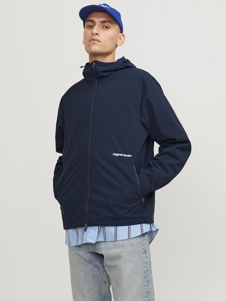 Men's Vesterbro Light Jacket-Navy Blazer-Model Front View