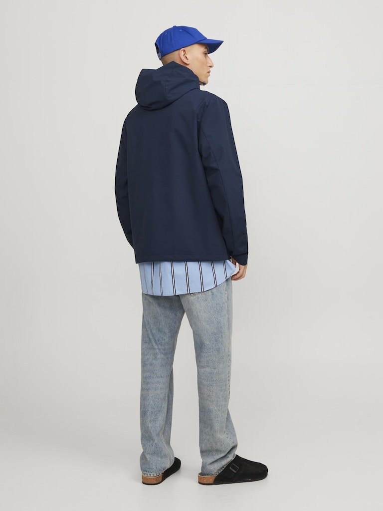 Men's Vesterbro Light Jacket-Navy Blazer-Model Back View
