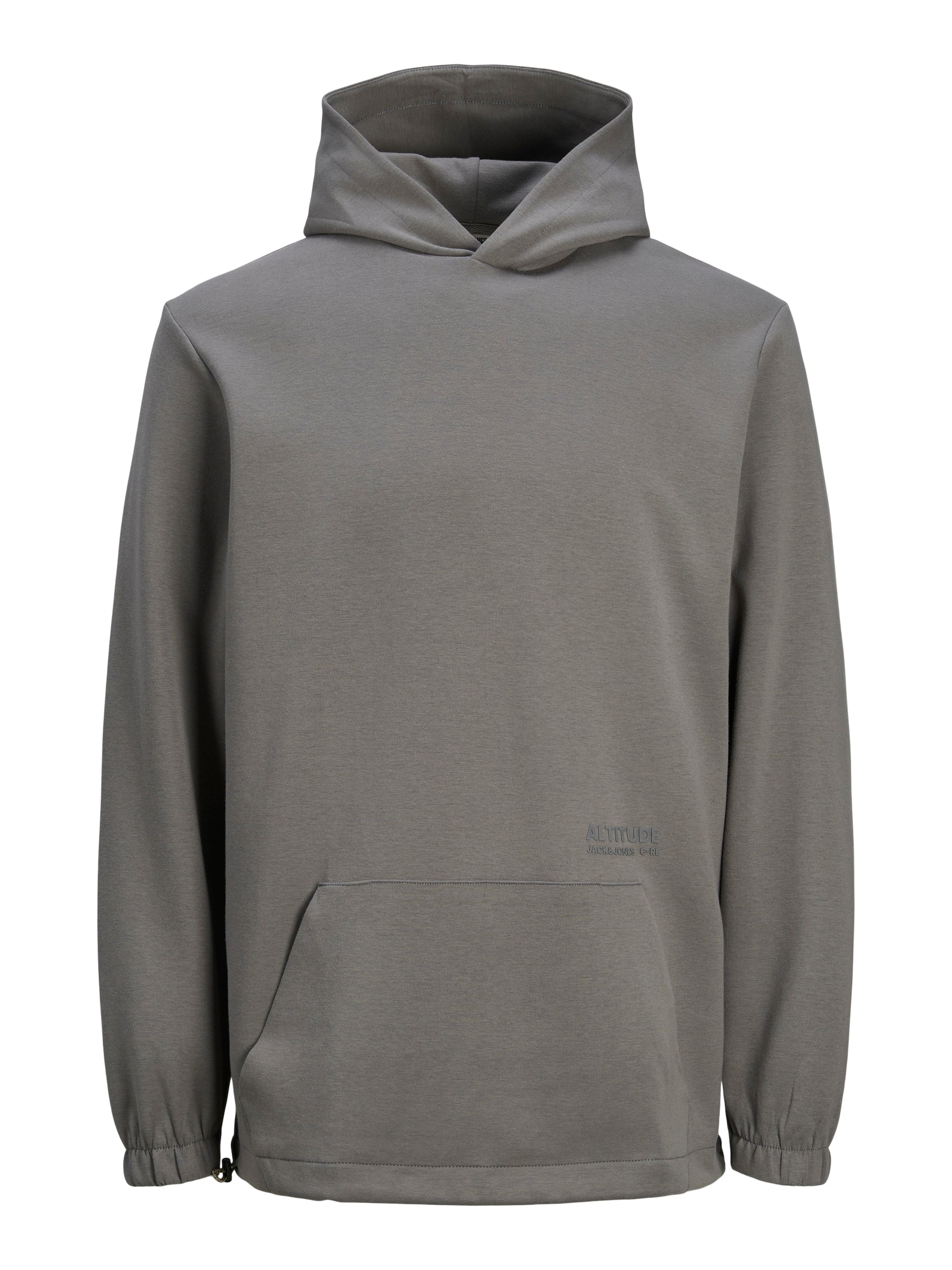 JACK JONES CORE Altitude Sweat Hood-Gargoyle Gargoyle back view