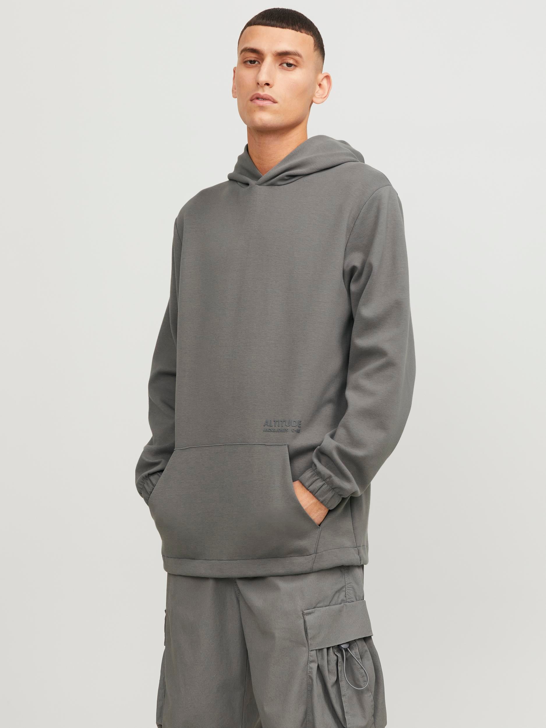 Men's Altitude Sweat Hood-Gargoyle-Model Front View