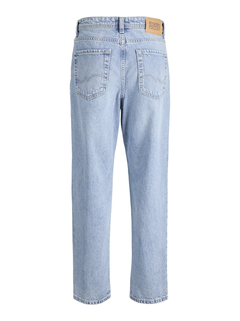 Jack Jones Youths Chris Junior 855 Relaxed Fit Blue Jeans BLUE flat front view
