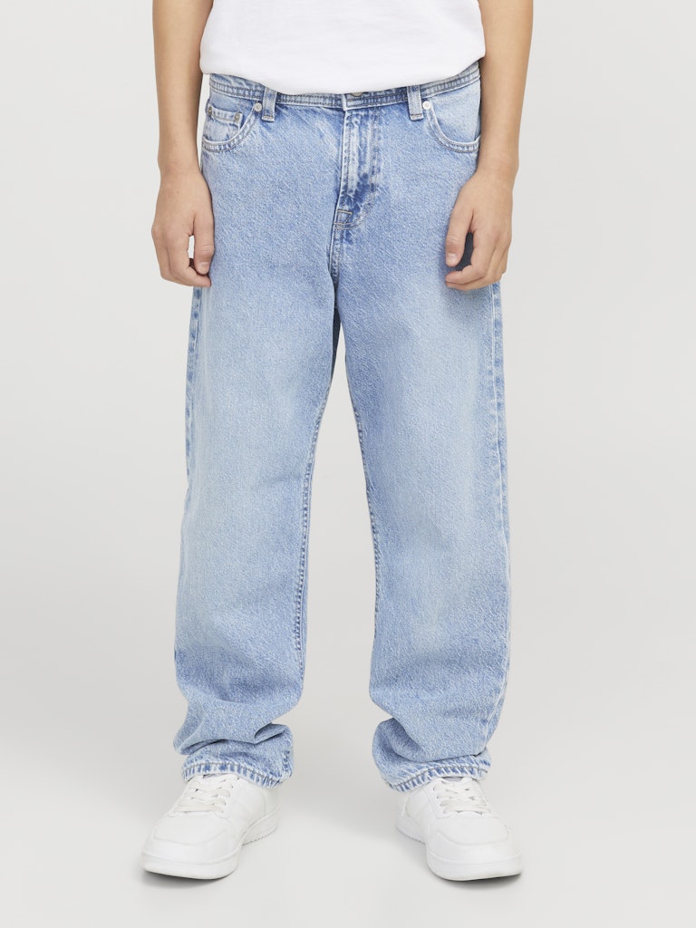 Jack Jones Youths Chris Junior 855 Relaxed Fit Blue Jeans BLUE front view
