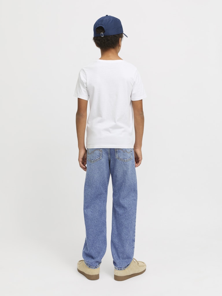 Jack Jones Youths Chris Junior 854 Relaxed Fit Blue Jeans BLUE side view