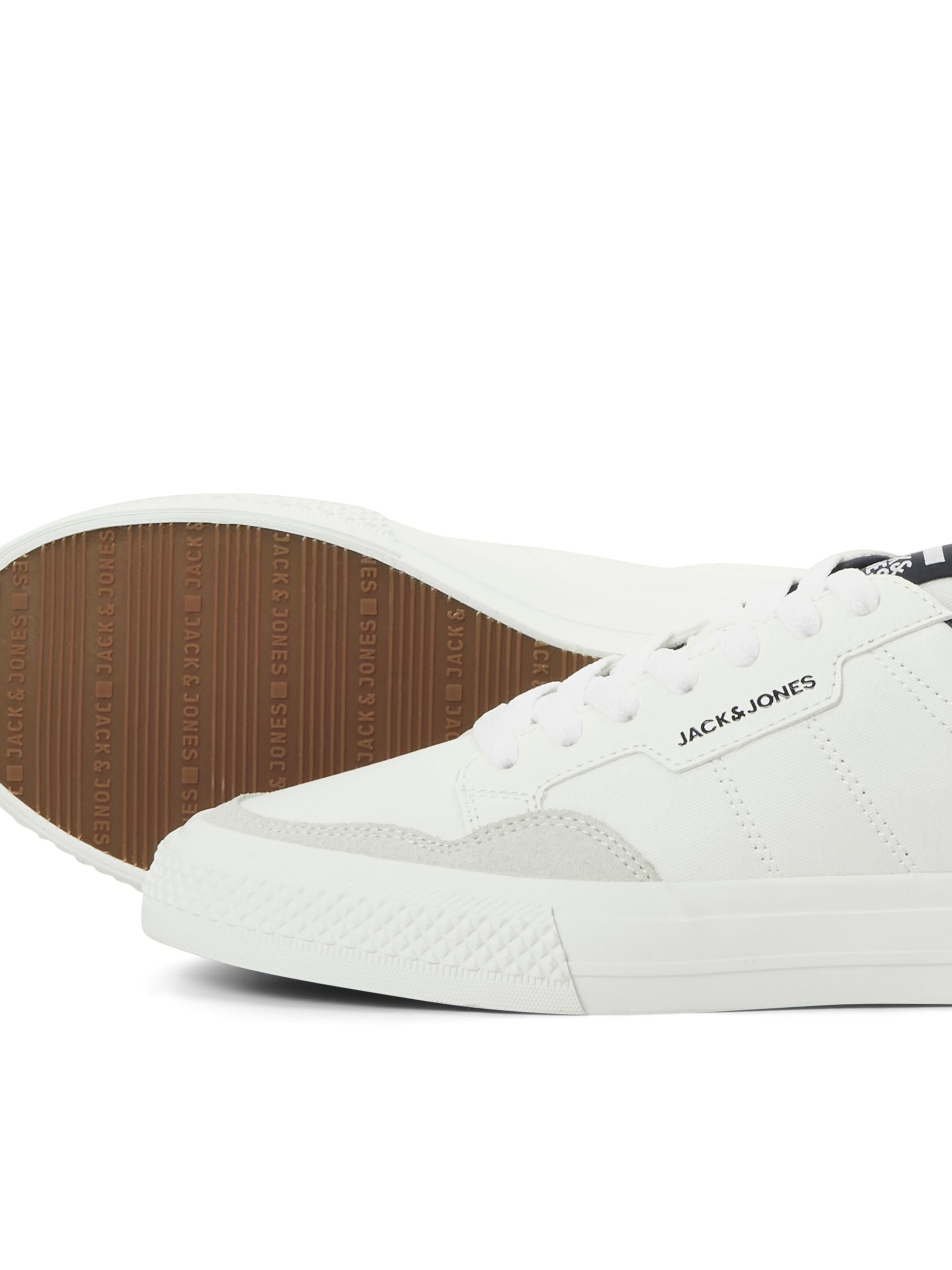 JACK & JONES Morden Combo Trainers - White/Navy White/Navy back view