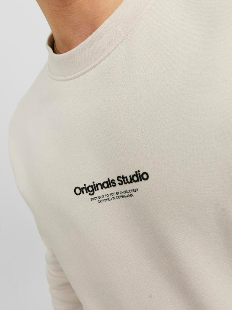 Men's Vesterbro Sweat Crew Neck-Moonbeam-Chest View