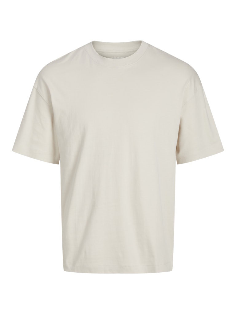 JACK & JONES Urban Edge Tee Short Sleeve O-Neck-Moonbeam Moonbeam flat front view
