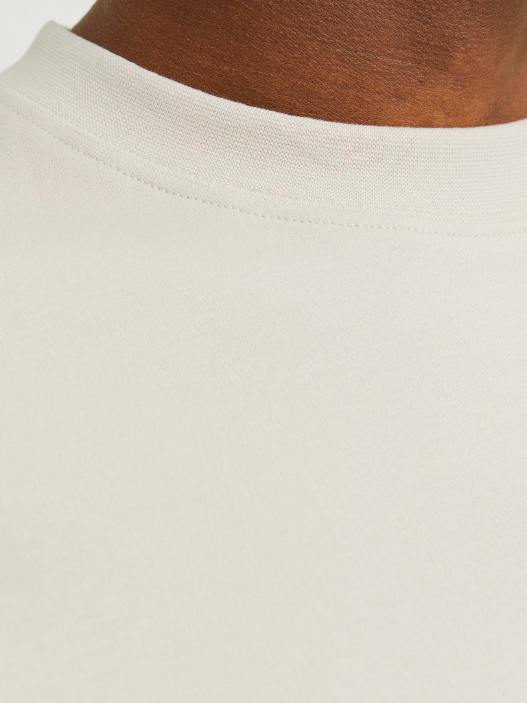 JACK & JONES Urban Edge Tee Short Sleeve O-Neck-Moonbeam Moonbeam back view