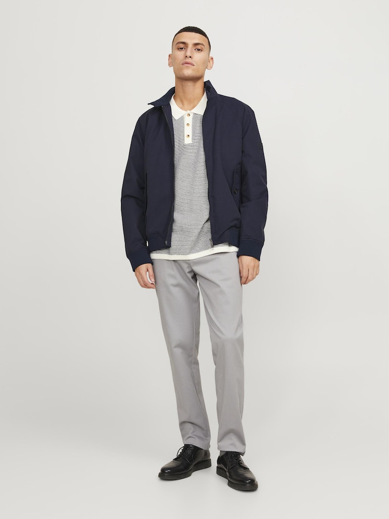 JACK JONES PREMIUM Blurudy Harrington Jacket-Night Sky Night Sky model front view