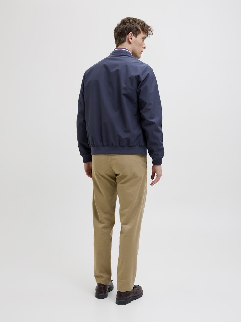 JACK JONES PREMIUM Brad Navy Bomber Jacket SEABORNE detail view