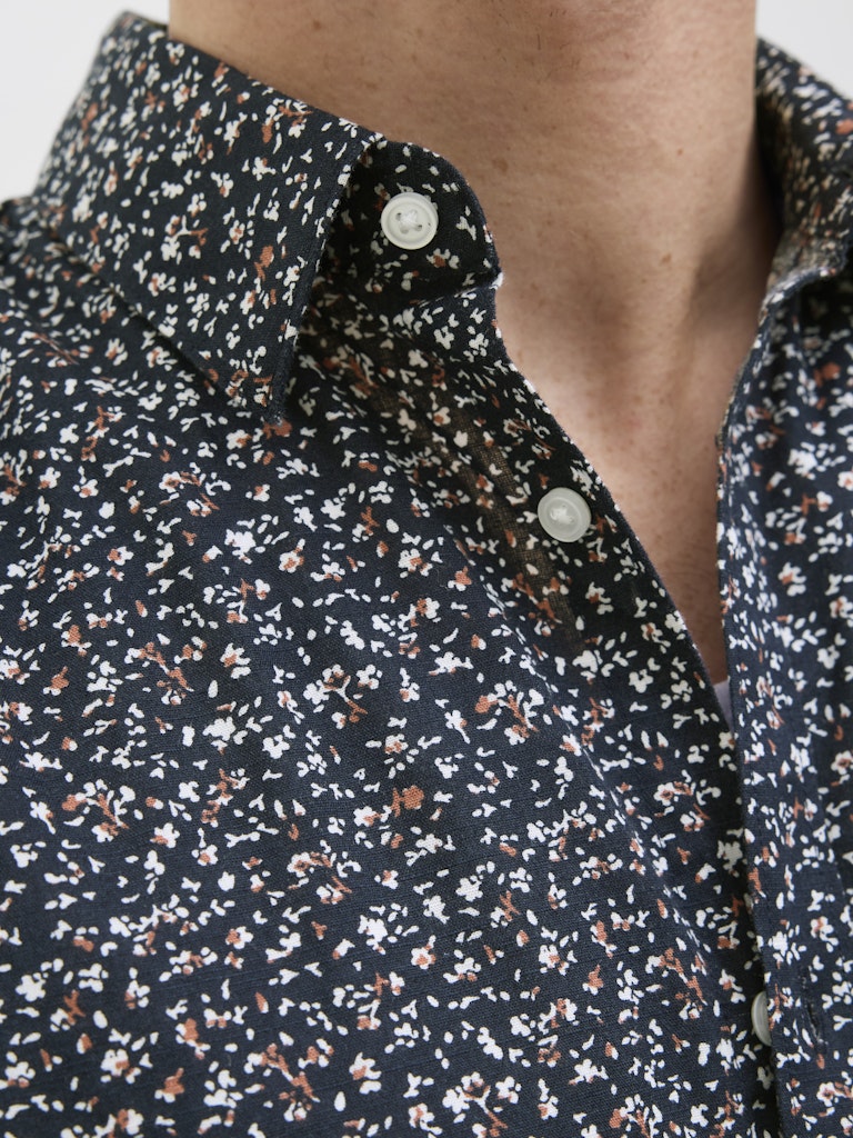 JACK JONES PREMIUM Summer Print Short Sleeve Shirt-Night Sky Night Sky detail view