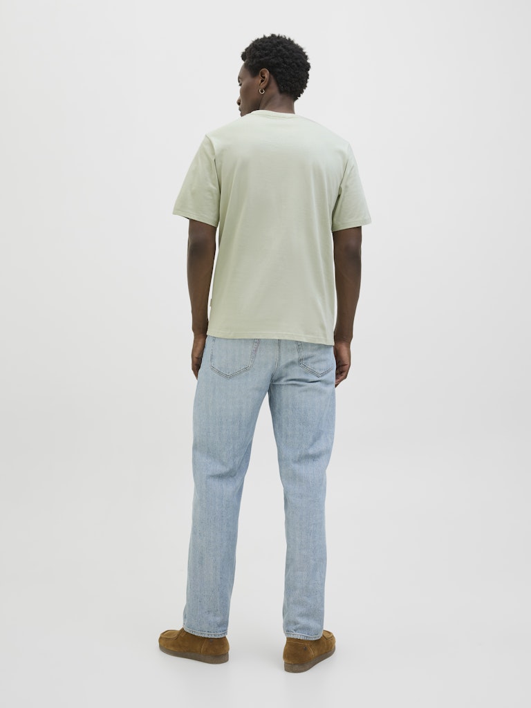 JACK JONES ORIGINALS Almeria Branding Celadon Tint Tee Celadon Tint detail view