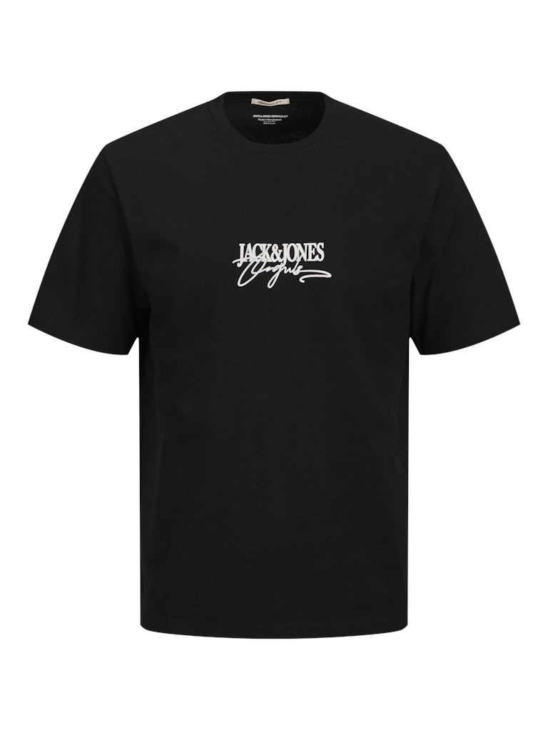 Almeria Branding Black Tee-Front view