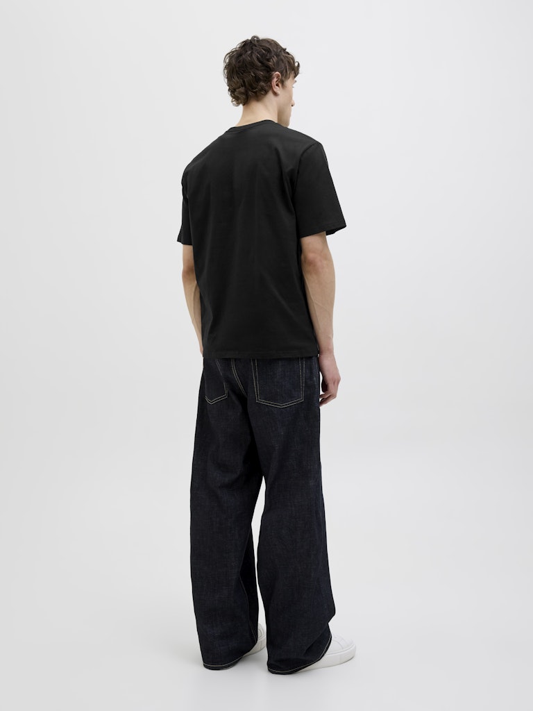 Almeria Branding Black Tee-Back view