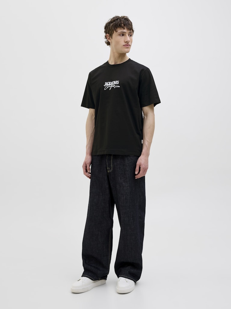 Almeria Branding Black Tee-Fll model view