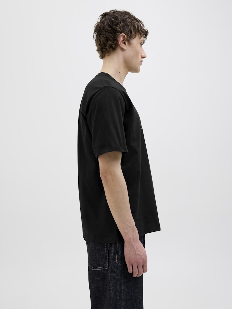 Almeria Branding Black Tee-Side view