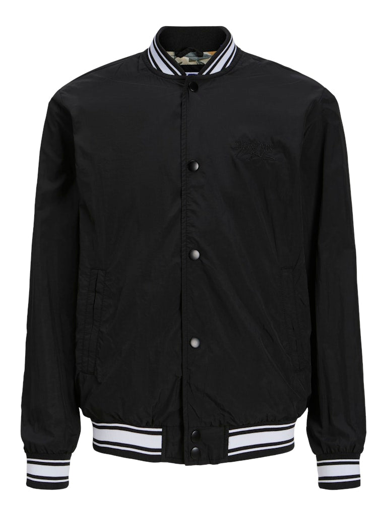 Boy's Almeria Bomber Jacket Junior-Ghost Front View