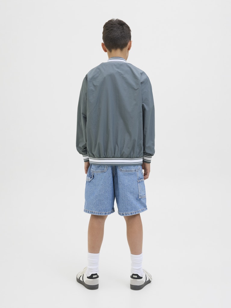 Boy's Almeria Bomber Jacket Junior-Stormy Weather-Model Back View