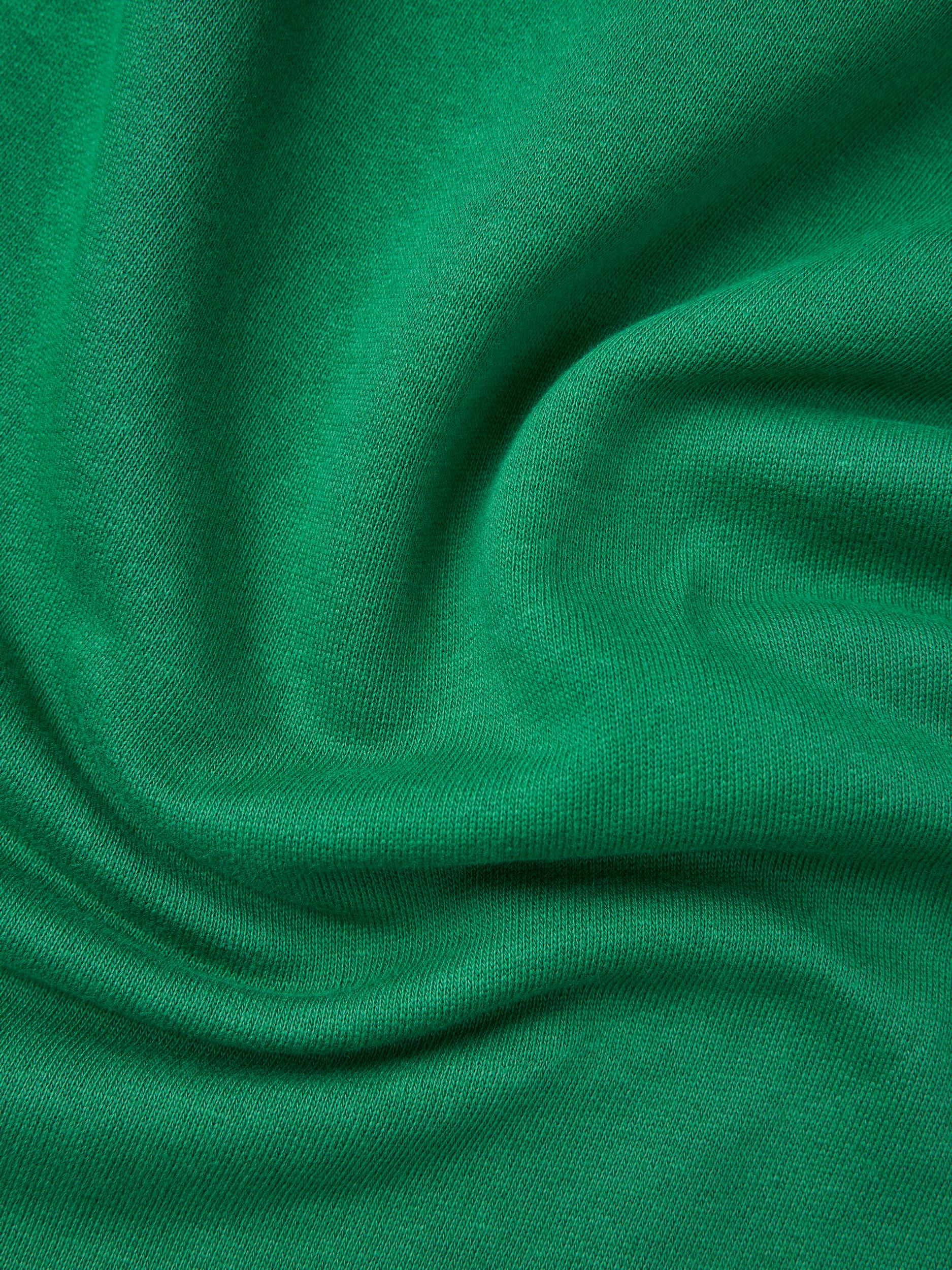Men's Pure Sweat Crew Neck Verdant Green-Close Up View