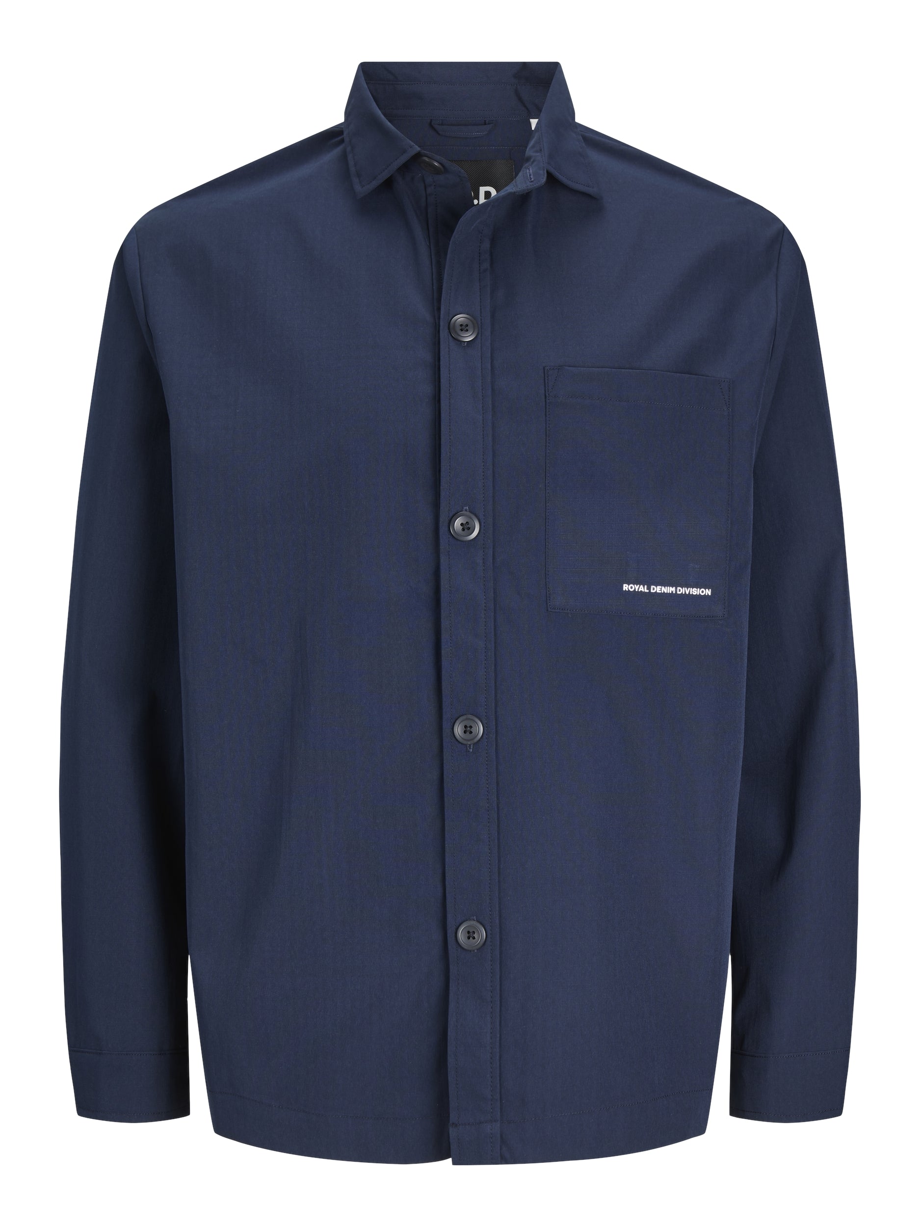 Men's R.D.D Colter Navy Overshirt-Front View