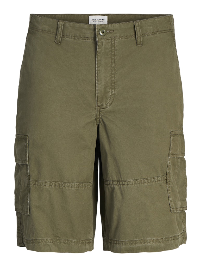 JACK & JONES Cole Cargo Shorts - Olive Night Olive Night front view