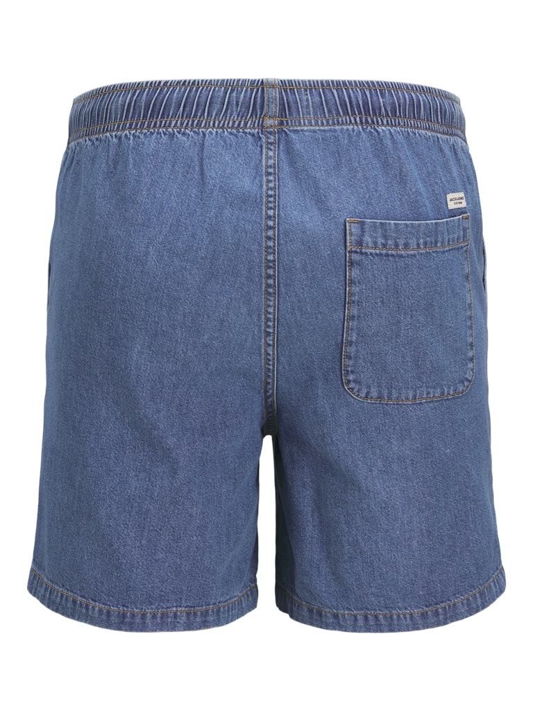 Men's Tony Jogger Shorts 596-Light Blue Denim-Back View