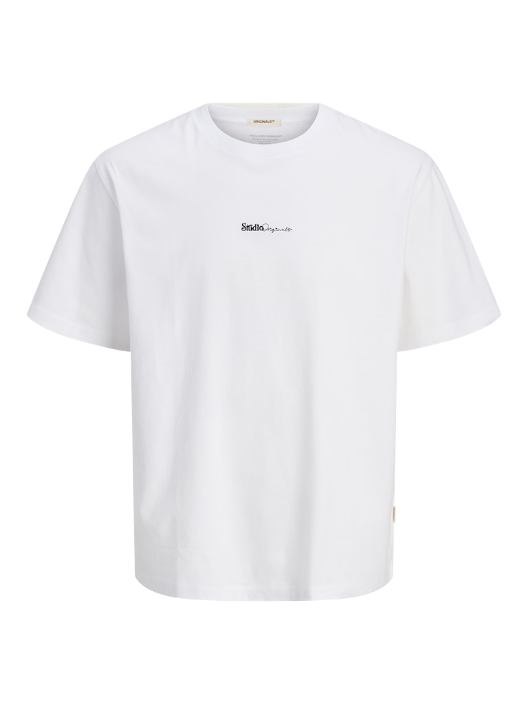 Men's Acapulco Minimal Branding Tee Short Sleeve-Bright White-Front View