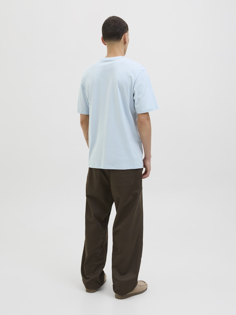 JACK JONES ORIGINALS Tavira Branding Tee Short Sleeve Crew Neck-Skyway Skyway detail view