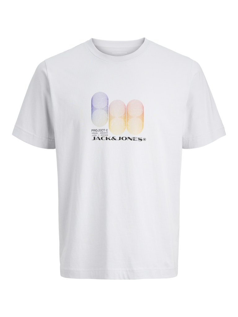 JACK JONES CORE Calma Tee Short Sleeve Crew Neck-Gray Dawn Gray Dawn detail view
