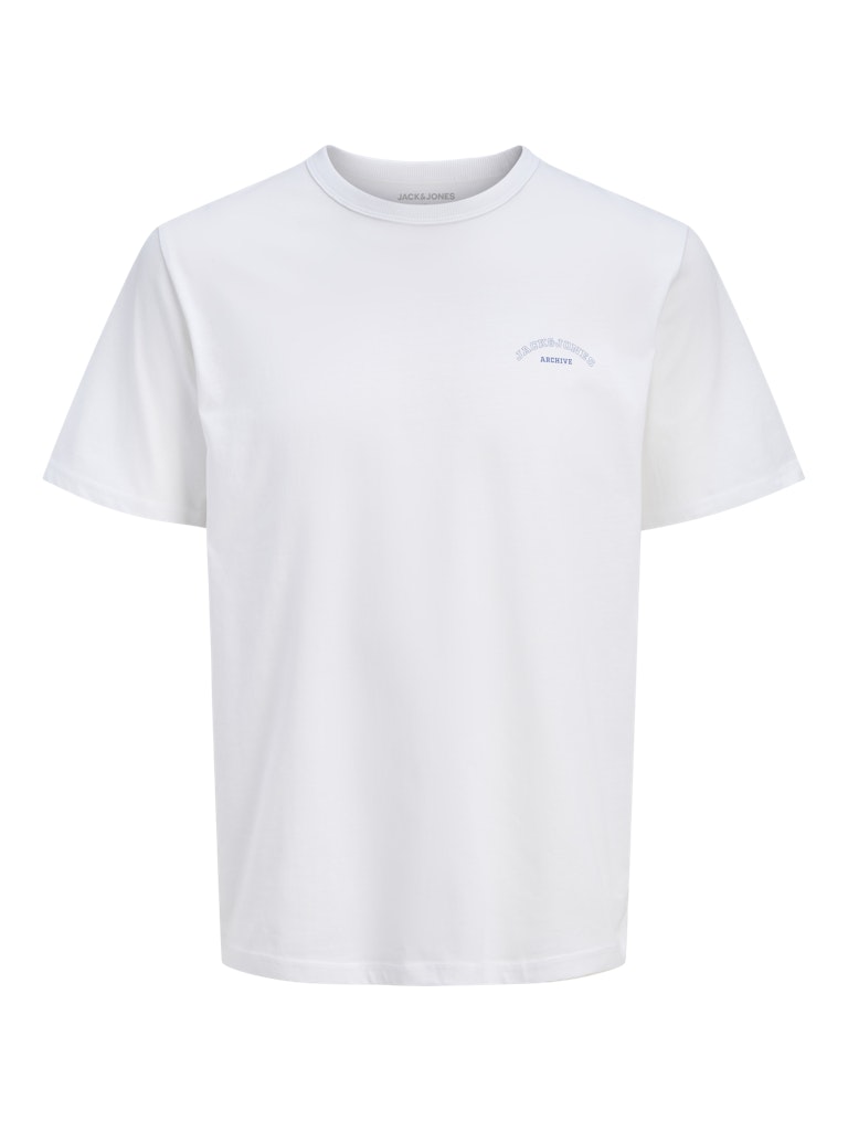 JACK&JONES College Logo T-Shirt-Bright White Bright White front view