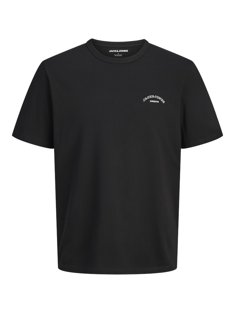 JACK&JONES College Logo T-Shirt-Black BLACK front view