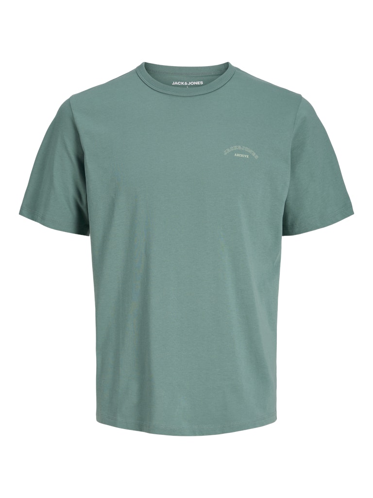 JACK&JONES College Logo T-Shirt-Mineral Blue Mineral Blue front view