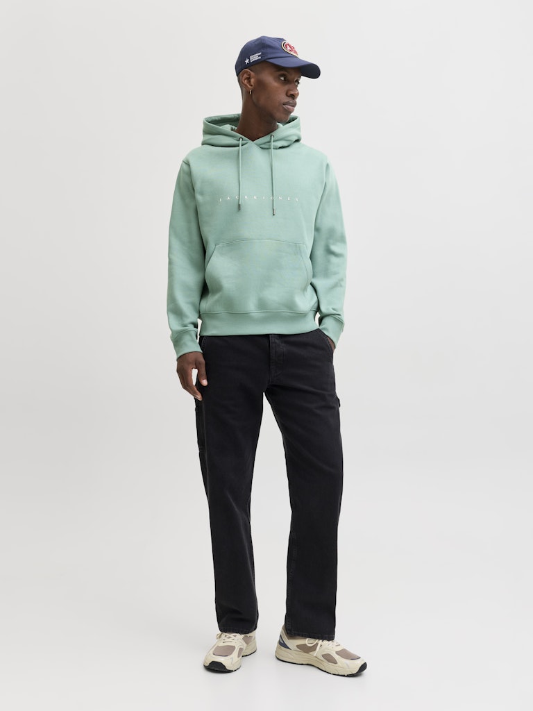 JACK & JONES Star Hoodie-Mineral Blue Mineral Blue detail view