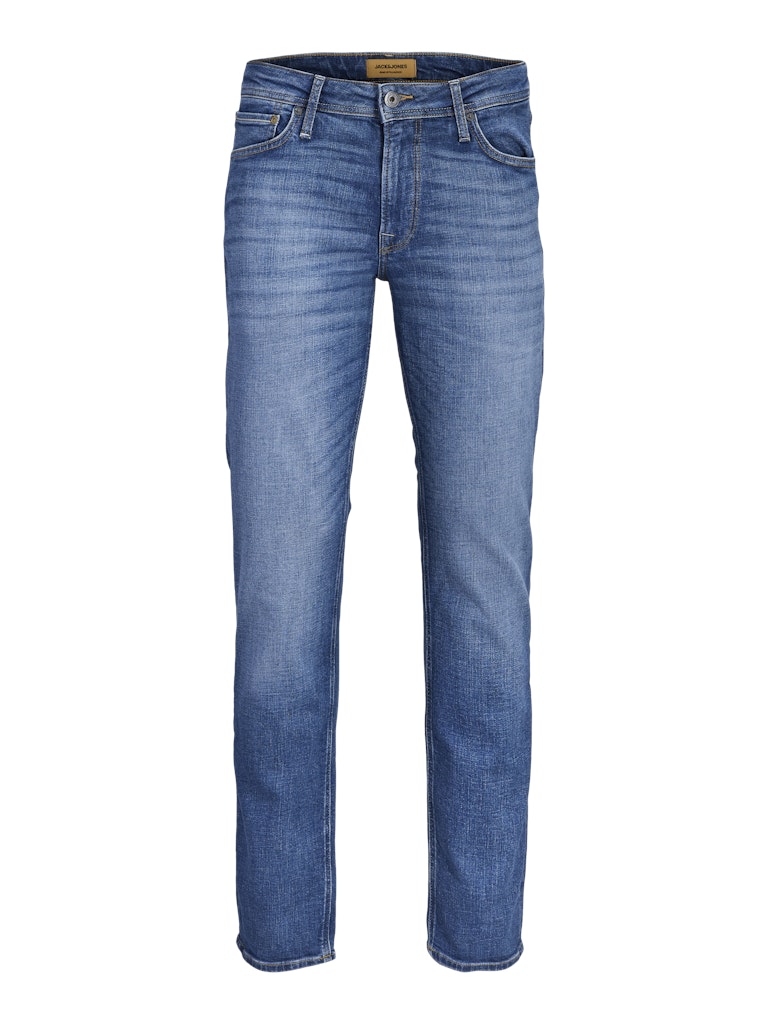 JACK & JONES Clark 478 Blue Denim Regular Fit Jeans Blue Denim close up view