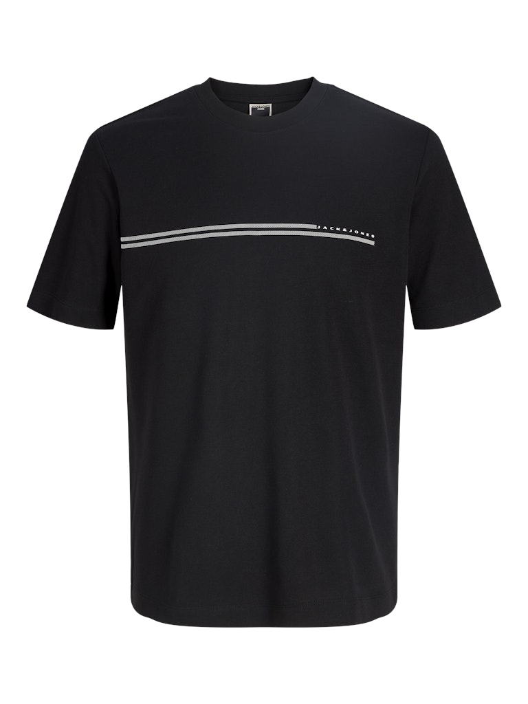 JACK JONES CORE Fusion Chest Brand Black Tee Black side view