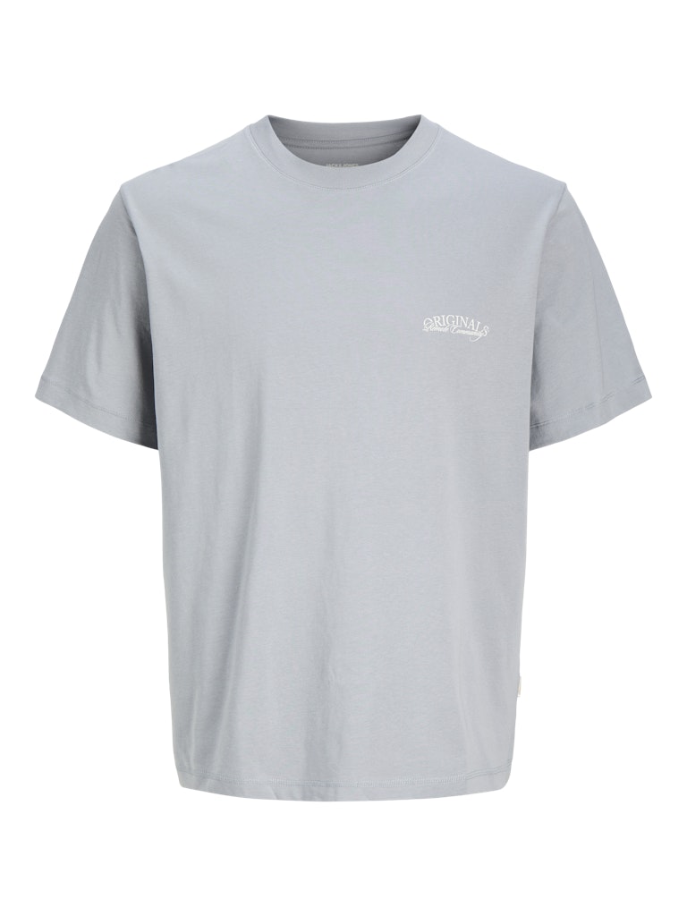 JACK JONES ORIGINALS Catskills Crew Neck T-Shirt-Tradewinds Tradewinds close up view