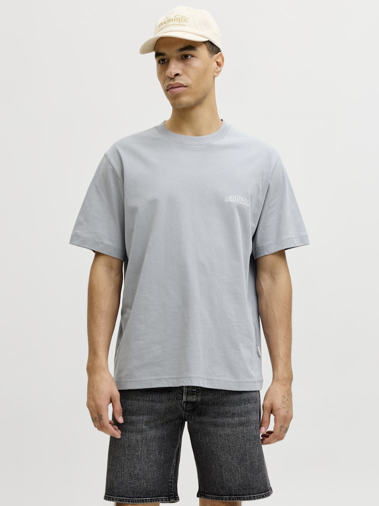 JACK JONES ORIGINALS Catskills Crew Neck T-Shirt-Tradewinds Tradewinds front view