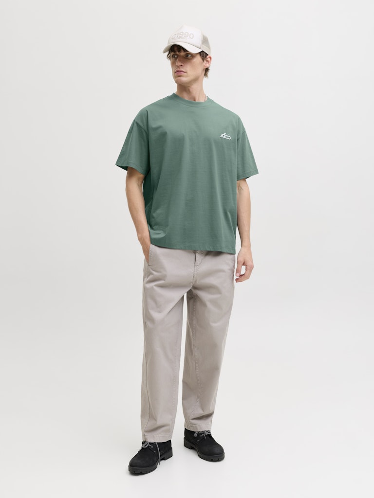 JACK JONES CORE Dust Script T-Shirt-Noth Atlantic North Atlantic detail view