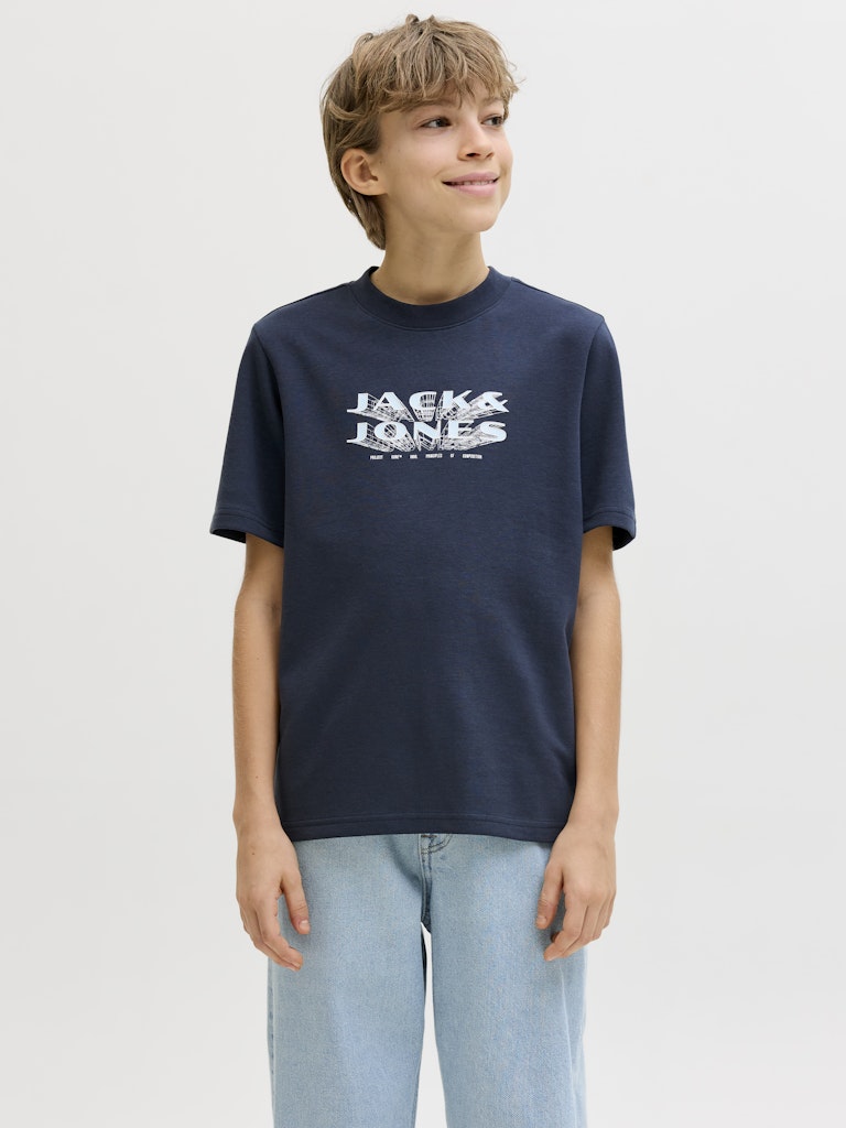 Jack Jones Youths Fusion Junior T-Shirt-Outer Space Outer Space front view