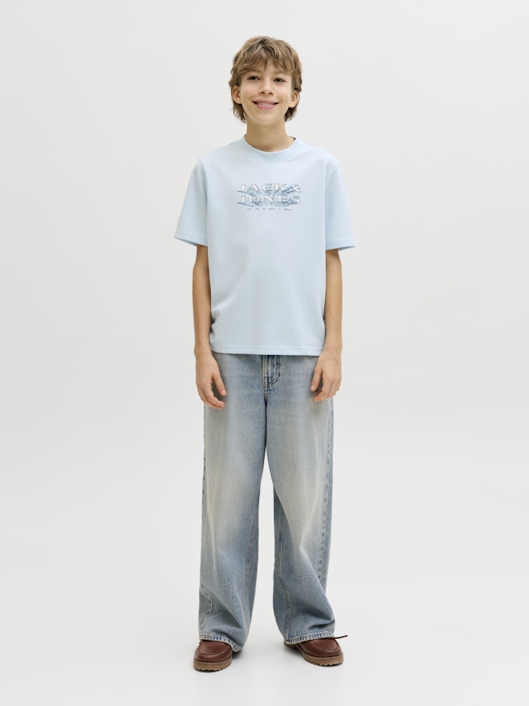 Jack Jones Youths Fusion Junior T-Shirt-Omphalodes Omphalodes detail view