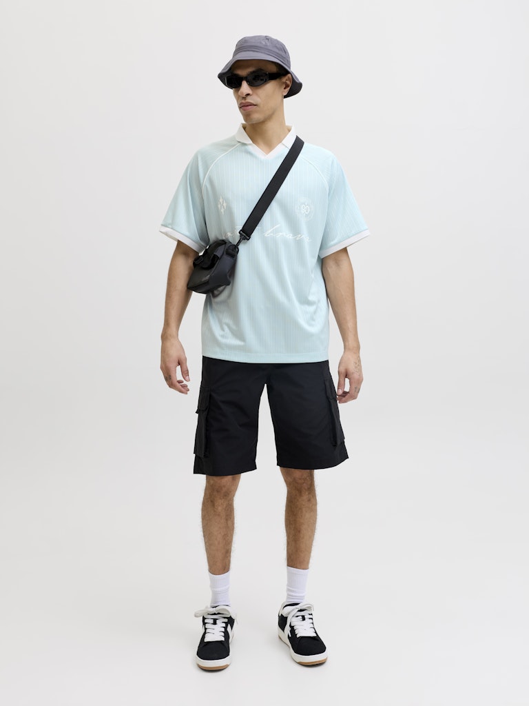 JACK JONES CORE Eterna Football Polo - Omphalodes Omphalodes detail view