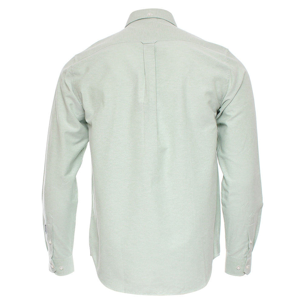 Kenrow Menswear Jagger Green Melange Oxford Shirt Green Melange side view