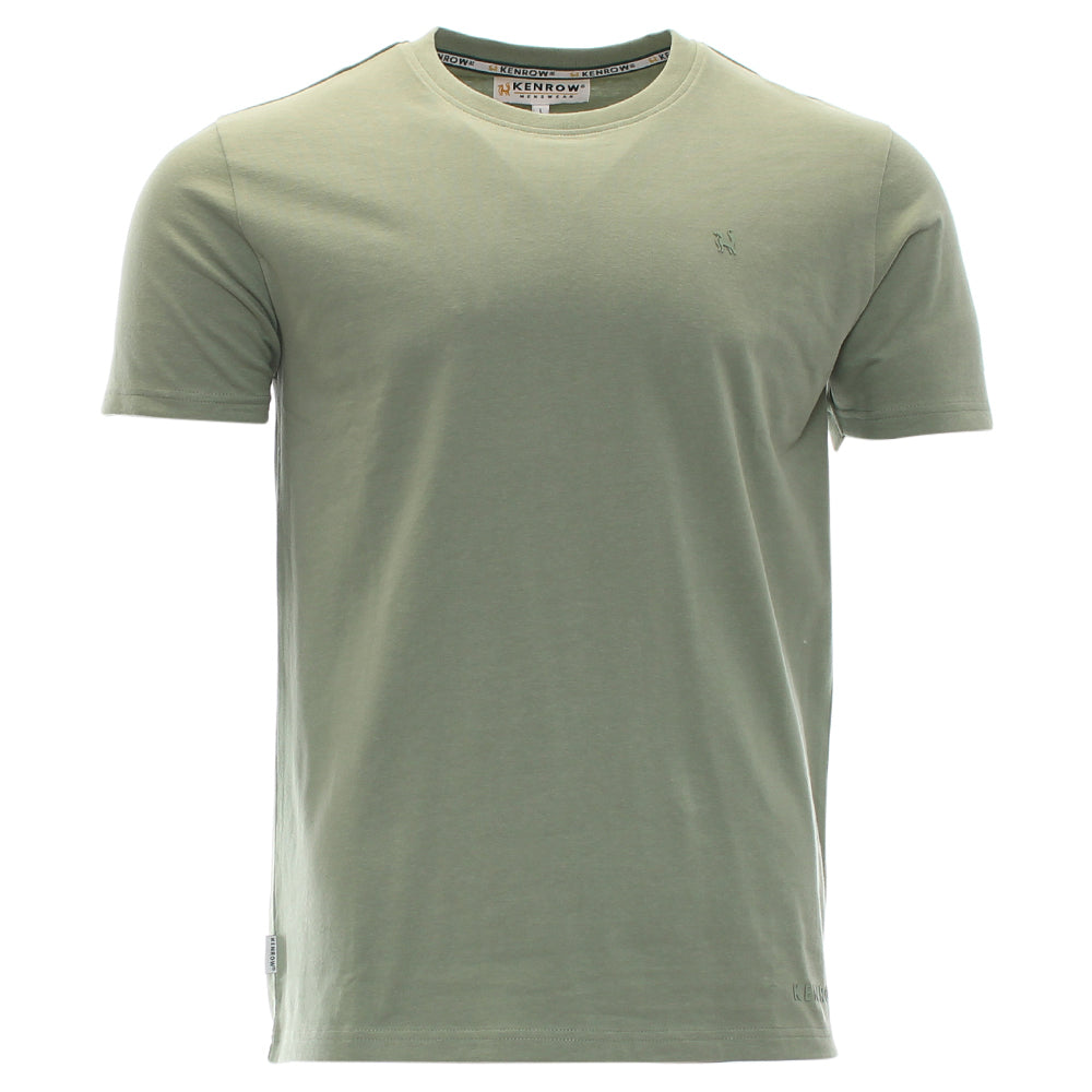 Kenrow Menswear Jax Basil Brushed Tee Basil back view