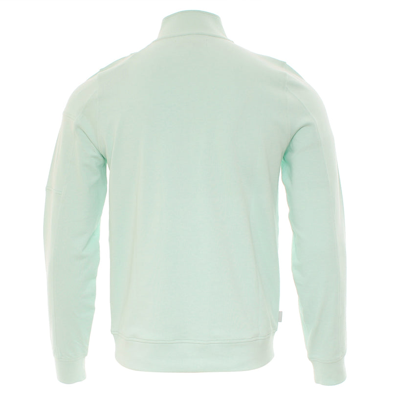 Kenrow Menswear Julien Green Half Zip Knit Green side view