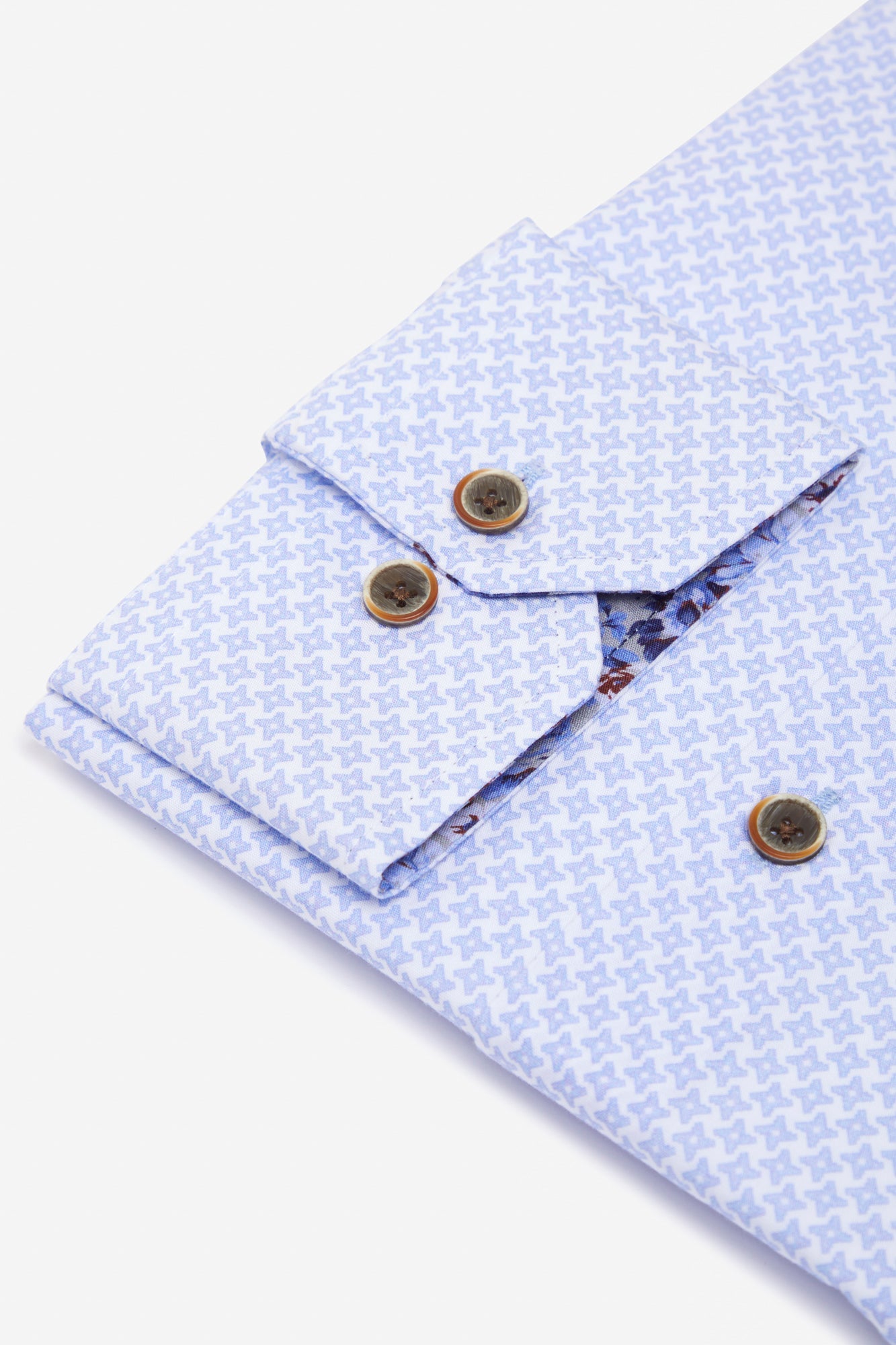 BENETTI Julius Sky Long Sleeve Shirt SKY detail view